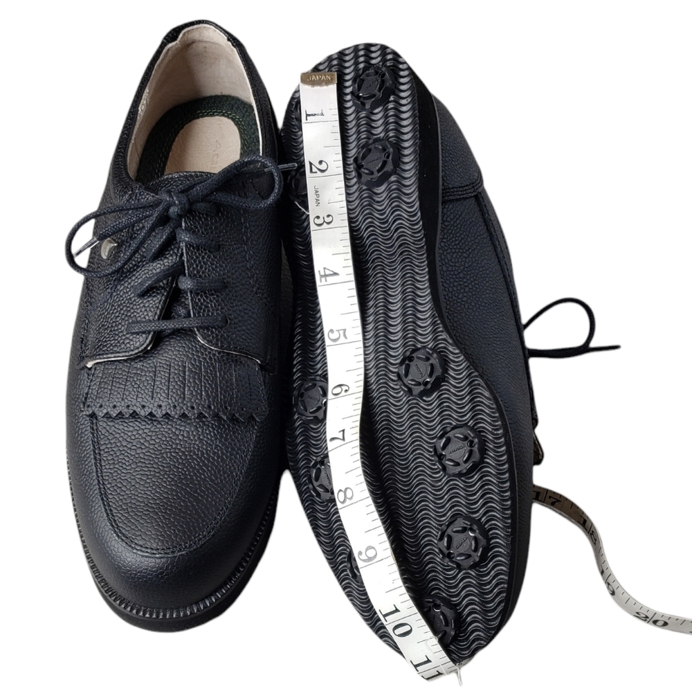 Tag Golf Shoes Coushioned Insole Green Grass Leather Tags Aqua Tags Waterproof 9